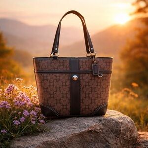 Coach  Bag Chelsea Heritage Stripe Signature Tote